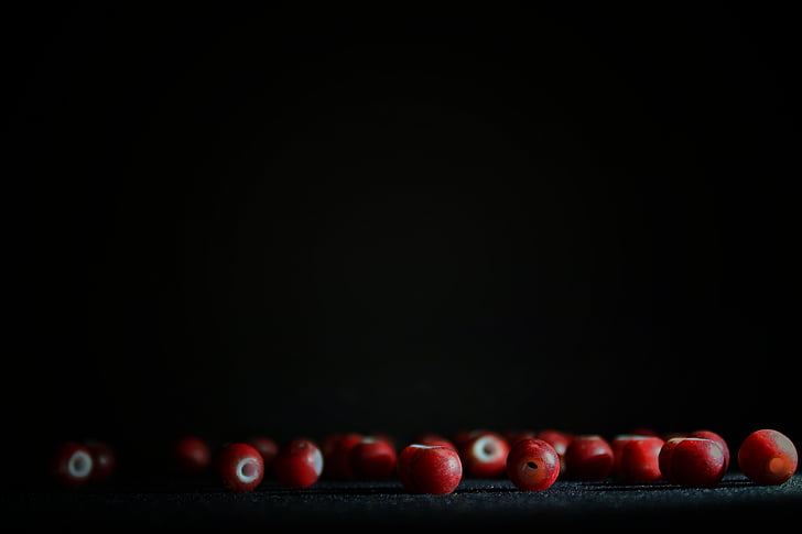 macro, buzz, dark, balls, red, black Color, close-up