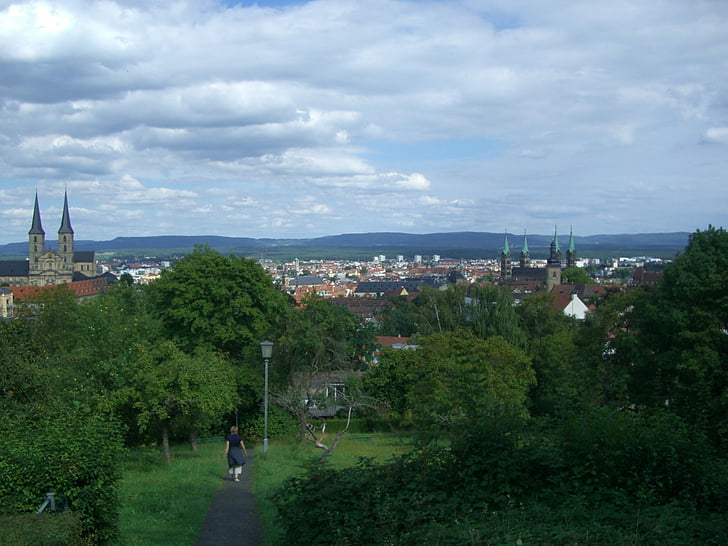 Bamberg, mesto, vidika, dom