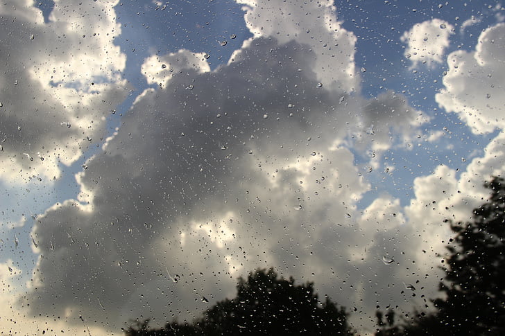 regentrop, časti okna, Drip, dážď, daždivé, pršalo von, búrka