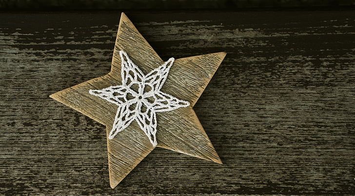 Star, Poinsettia, lemn, structura din lemn, stea de lemn, decor de Crăciun, adventsstern