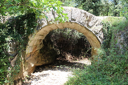 aqueduct, nimes, antique, rome, vestige, archaeology