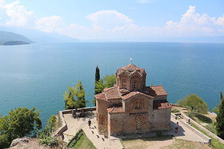 Macedonia, Lago, Chiesa, religiosa, paesaggio, Turismo, ortodossa