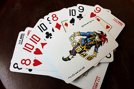 card game, deck, letters, game, wildcard, joker, suits