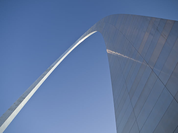 arco, arquitetura, Arco Gateway, Monumento, Saint louis, céu, St. Louis
