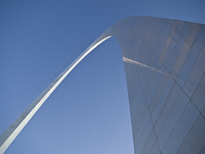 Arch, arkkitehtuuri, Gateway arch, muistomerkki, Saint louis, taivas, St. Louis