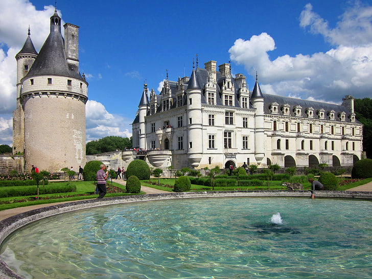Chenonceau, Loire, zámek, Francie, Architektura, hrad, cestovní ruch