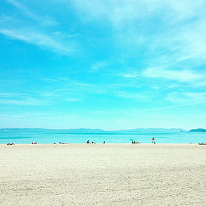 Strand, Sonne, Meer, Blau, Süden, Sand, Ruhe