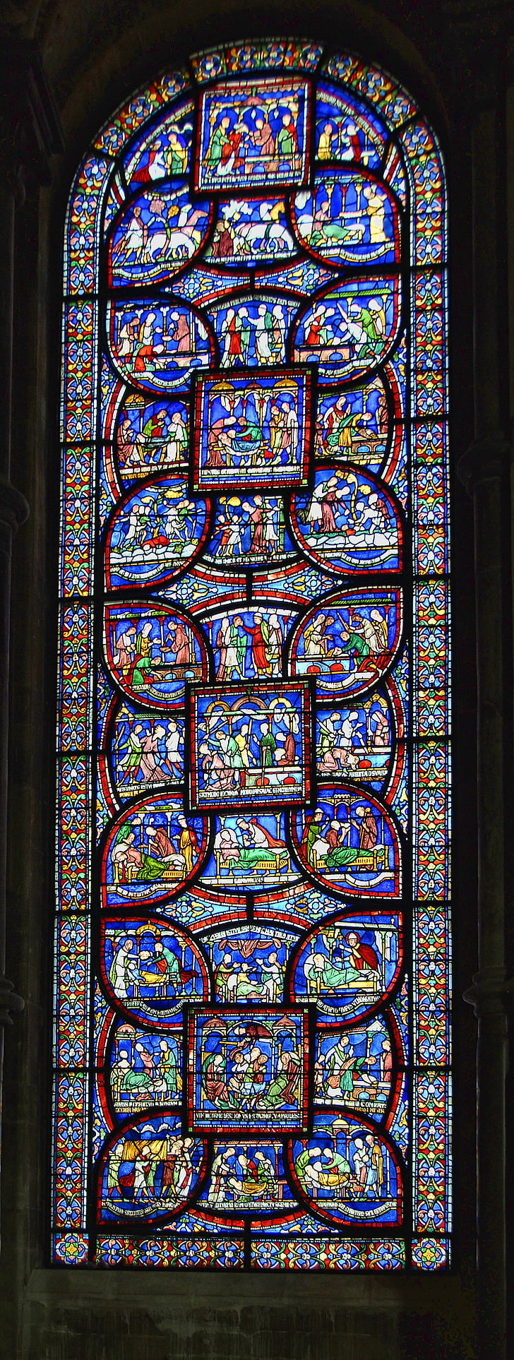 Canterbury, katedralen, kirke, England, anglikanske, vinduet, Glassmaleri