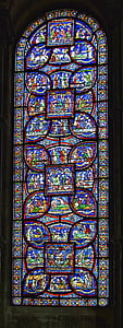 Canterbury, Catedral, Igreja, Inglaterra, Anglicana, janela, vidro manchado