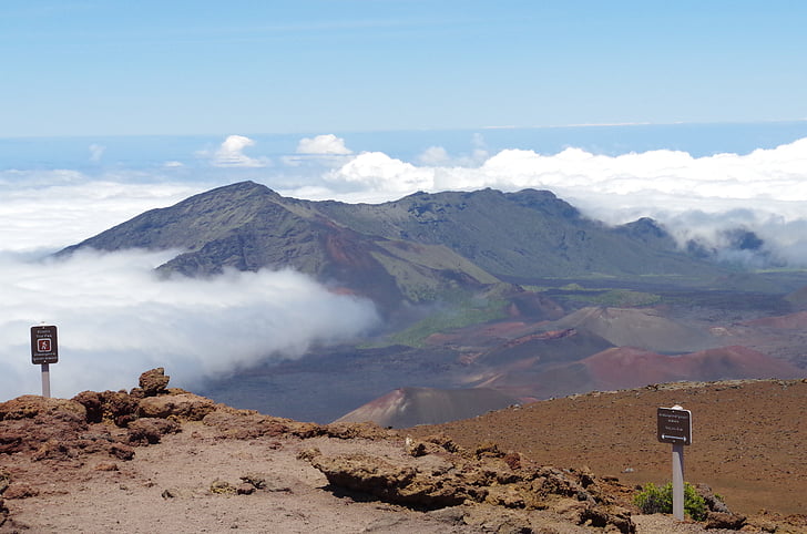 landscape, mountain, nature, outdoors, scenic, sea of clouds, volcano