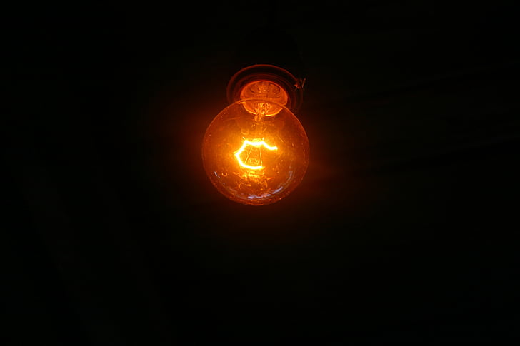 berlin, light, bulb, night, electricity, filament