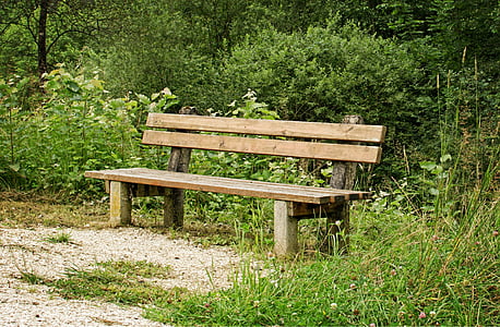 bench, sit, bank, seat, out, rest, wood