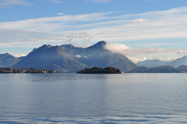 Lago maggiore, jezero, Příroda, Baveno, Stresa, Itálie, krajina