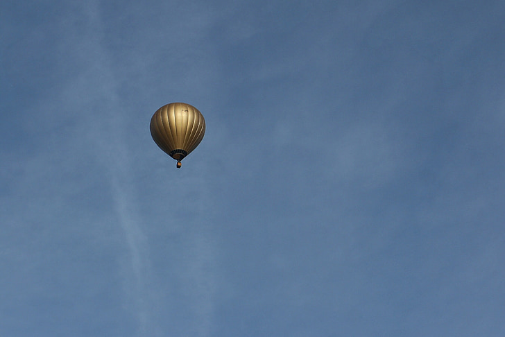 globo de aire caliente, globo cautivo, deportes de aire, balón, cielo, en coche, dirigible