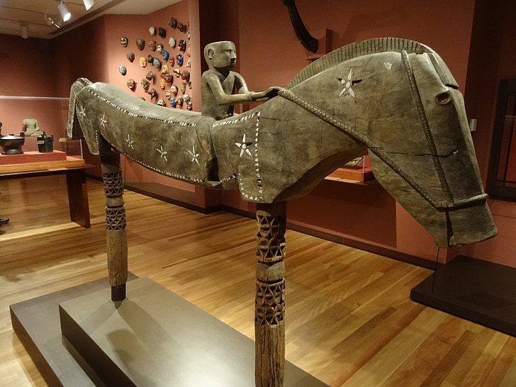 Reiter, Pferd, Museum, Honolulu, Antik