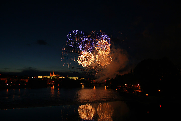 fireworks, new year, night, celebration, firework Display, firework - Man Made Object, exploding