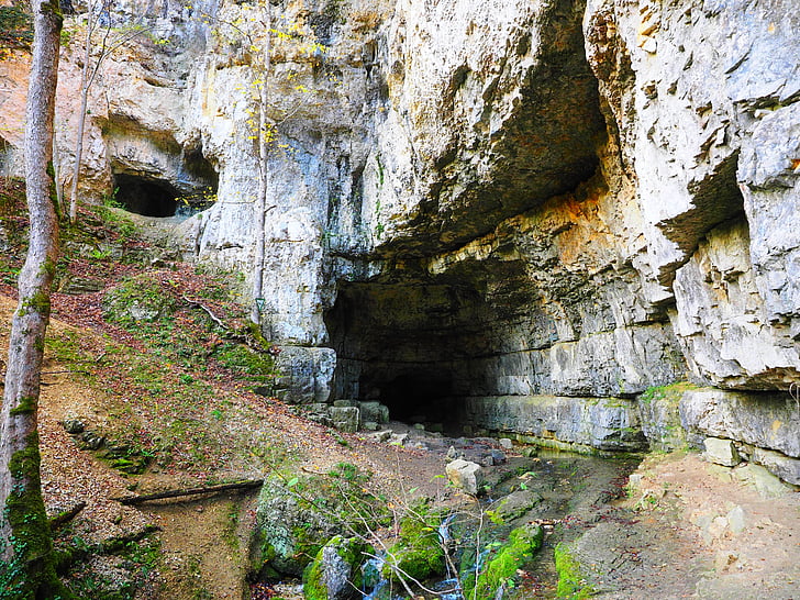 Falkensteiner cave, Cave, huler portal, Baden württemberg, Schwäbische alb, alvorlig stetten, Bad urach