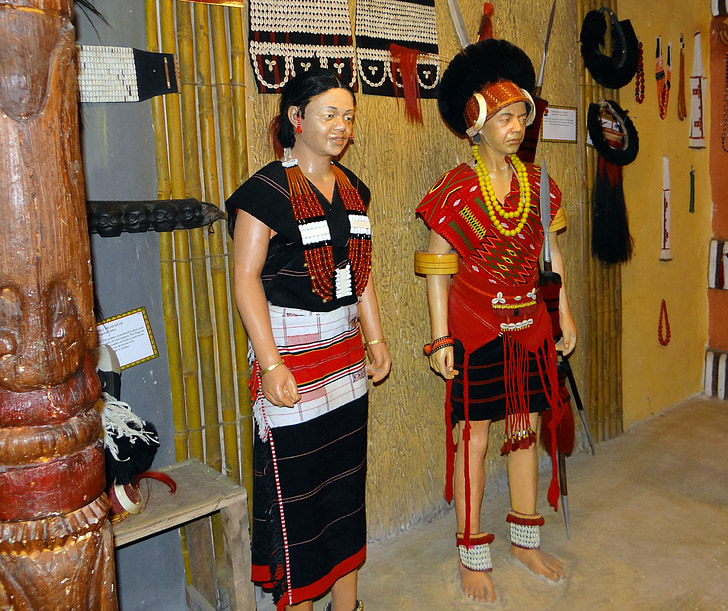 kmen, Naga, angami, etnické, model, antropologie, Film město