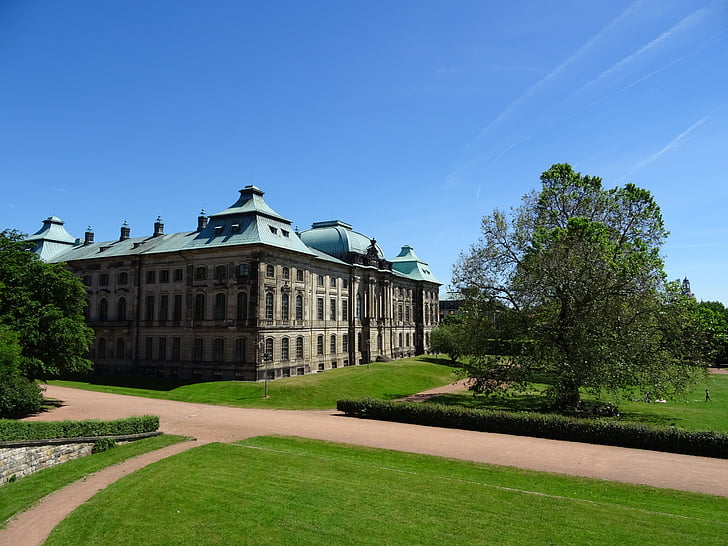japoński palace, Drezno, Zwinger, Elbe, Niemcy, turystów, stary budynek