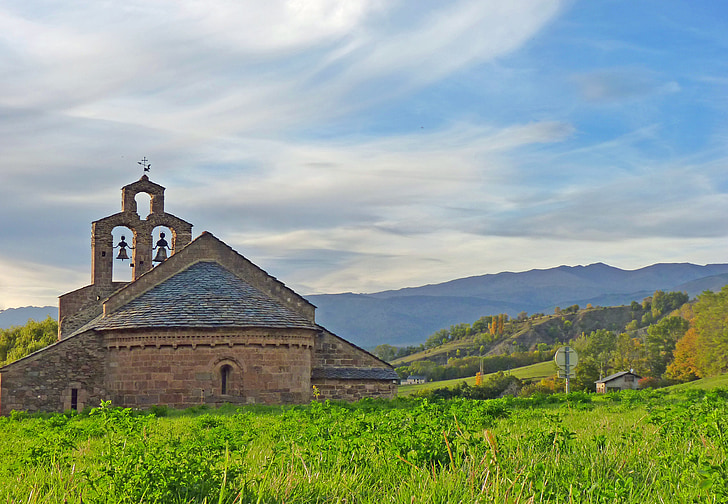 Cerdanya, koplyčia, Romaninė bažnyčia, Prancūzija, Pietų, Architektūra, buvęs