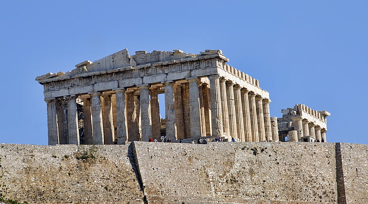 Grècia, Partenó, l'Acròpoli, Atenes, antiga, arquitectura, Temple