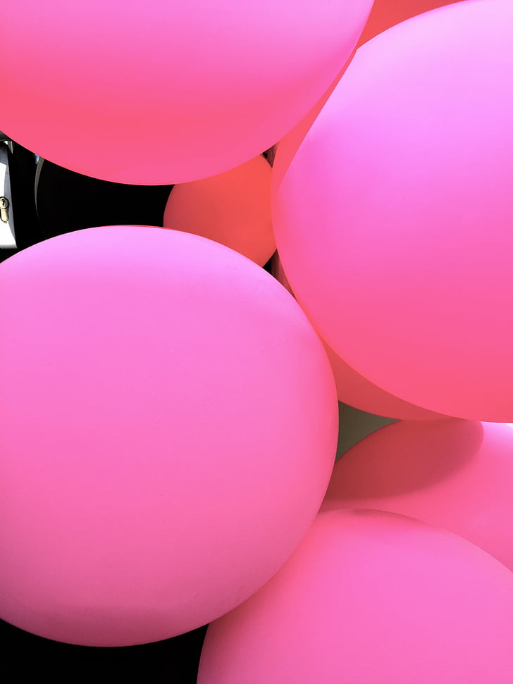 balloons, texture, background, pink, bright, form, abstract