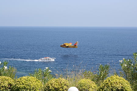 ibiza, seaplane, refuel, sea, nautical Vessel, water, summer