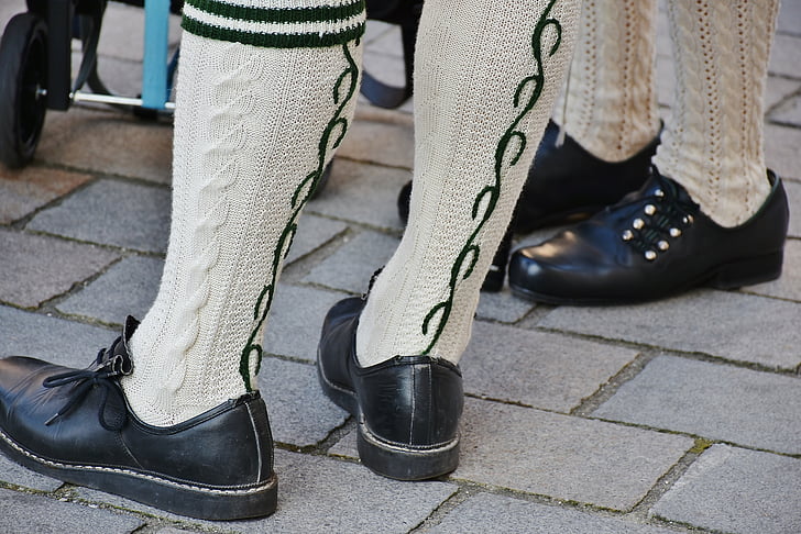 media de la, de los hombres, traje, zapatos de traje, Baviera, Oktoberfest, Festival