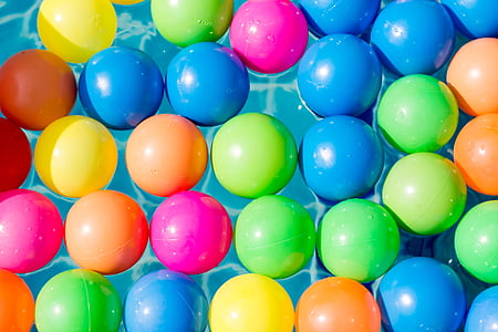 many, round, balloon, easter, bright, food, multicolored