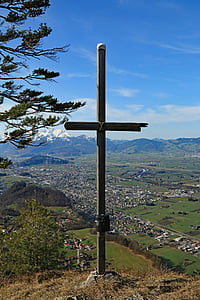 Avstrija, emsreute, Hohenems, pogled, Säntis, Alpski, nebo