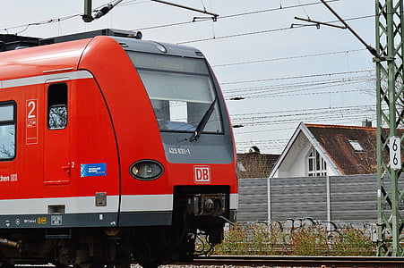 trein, spoorwegen, openbare vervoermiddelen, verkeer, vervoer, grote stad, München