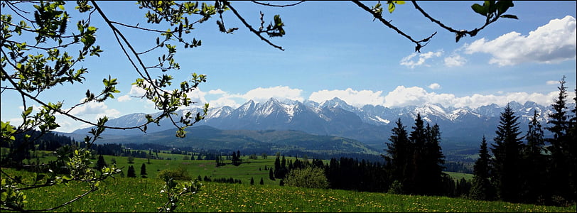 bjerge, Tatry, Høje Tatra, landskab, natur