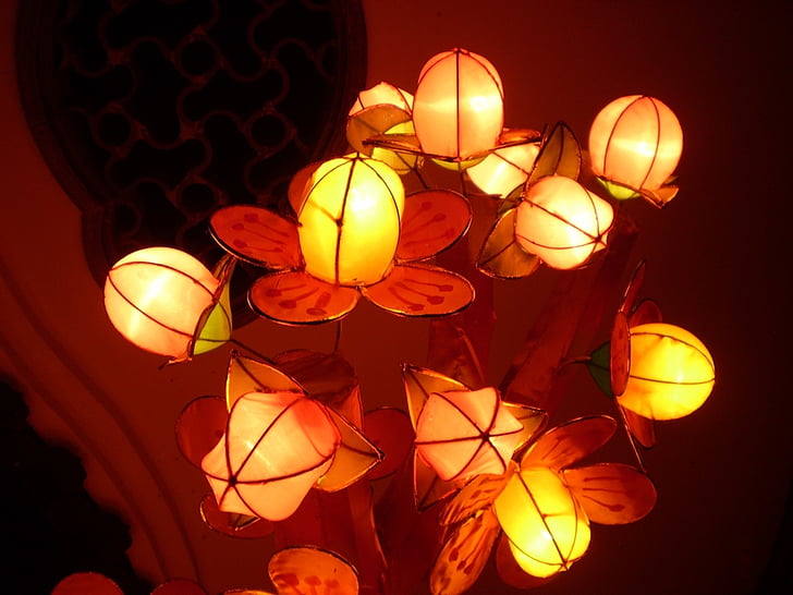 Lanterna, lampioni, svjetlo, svijetle, sija, usluga čišćenja, Kina