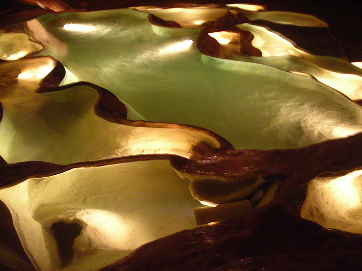 speleothems, сталагмити, сталактити, калциеви отлагания, Пещерата, светлина, Франция