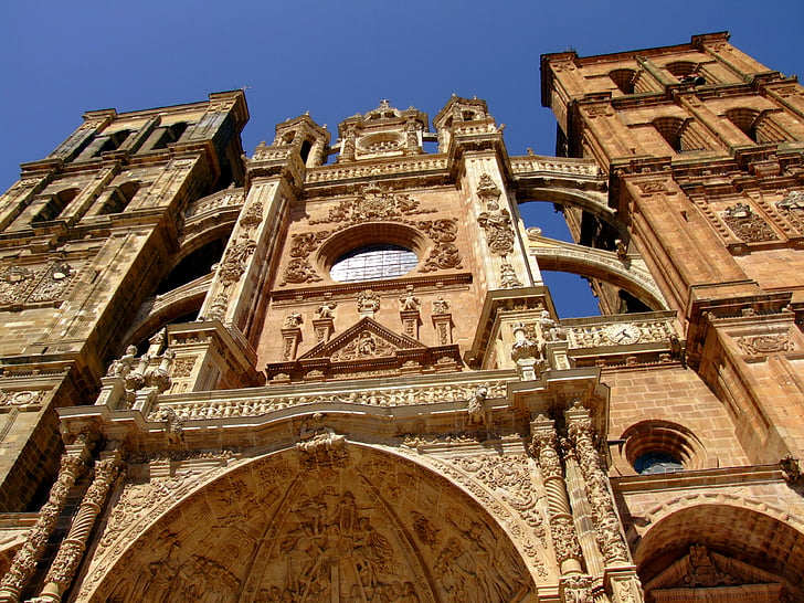 Astorga, Leon, Catedrala, Monumentul, arhitectura, Spania