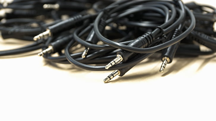 plug, audio, jack, wire, technology, equipment, cable