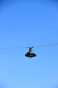 lampa, pouliční lampa, Závěsná lampa, osvětlení, Lucerna, historické pouliční osvětlení, obloha