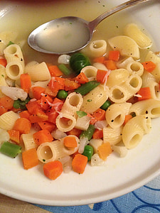 buljong, pasta, soppa