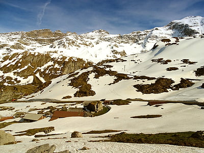 горы, Природа, Швейцария, пейзаж, снег