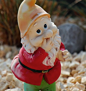 garden gnome, dwarf, decoration, figure, imp, deco, cute