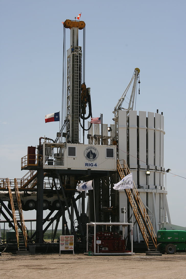 oil, rig, drilling, modern