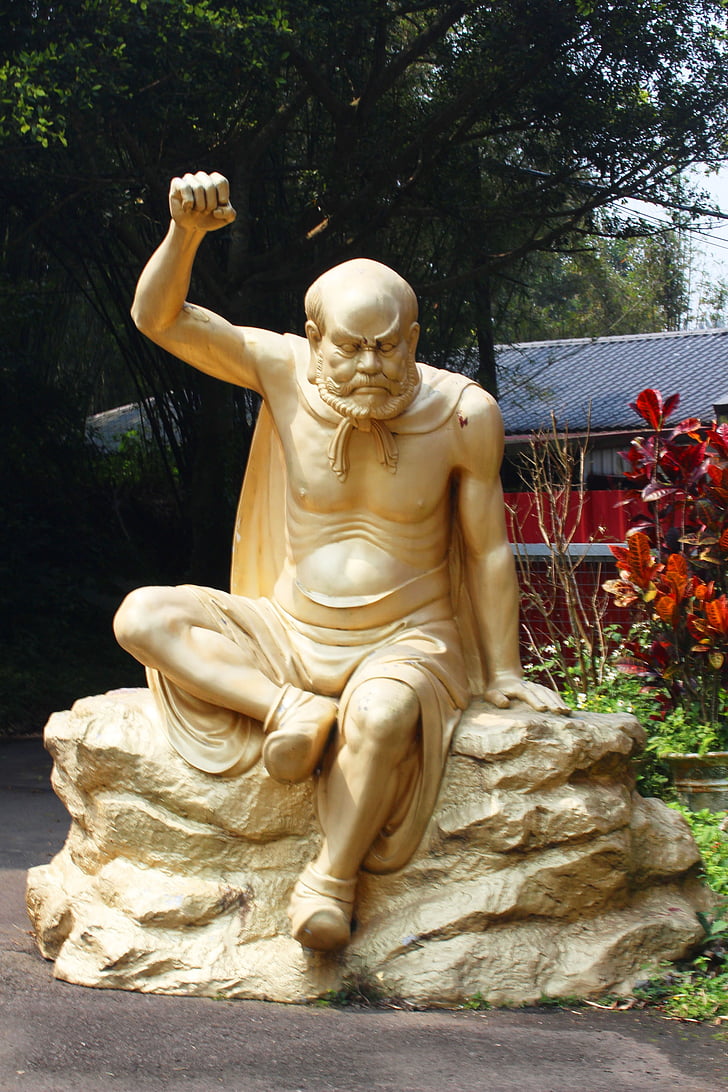 Rzeźba, posągi Buddy, Rohan, Azja, Tajwan, religia, posąg