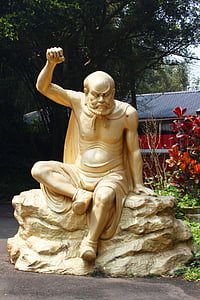 skulptur, Buddha statuer, Rohan, Asien, Taiwan, religion, statue