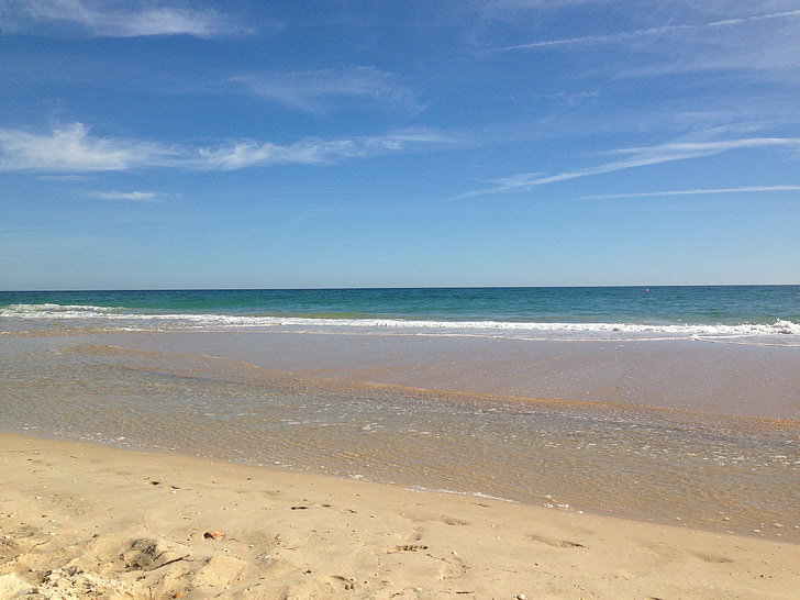 spiaggia, oceano, mare, sabbia, sabbia, Costa, cielo