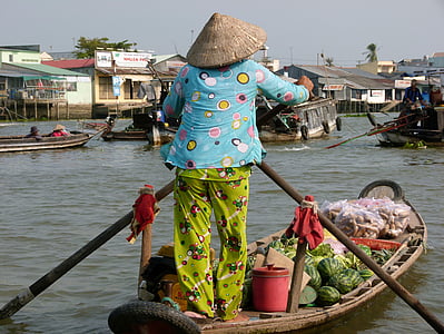 boot, woman, asia, water, channel