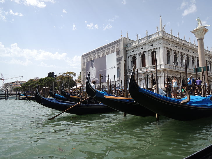 Venice, Tālija, gondola, ūdens, San marco, kuģošana, gondelaar