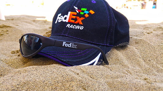 FedEx, Corriere, sicurezza, sole, spiaggia, mare, Vacanze