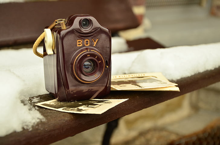 appareil photo, vieux, antique, photographie, nostalgie, look rétro, photo