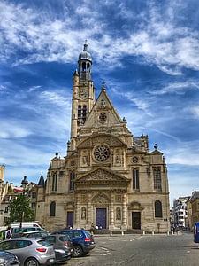 cathedral, church, paris, architecture, landmark, europe, city