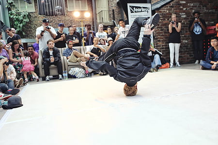 l'activitat, agilitat, equilibri, Batalla, breakdance, ciutat, comunitat